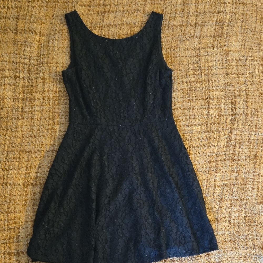 Speechless Black Lace Mini Dress